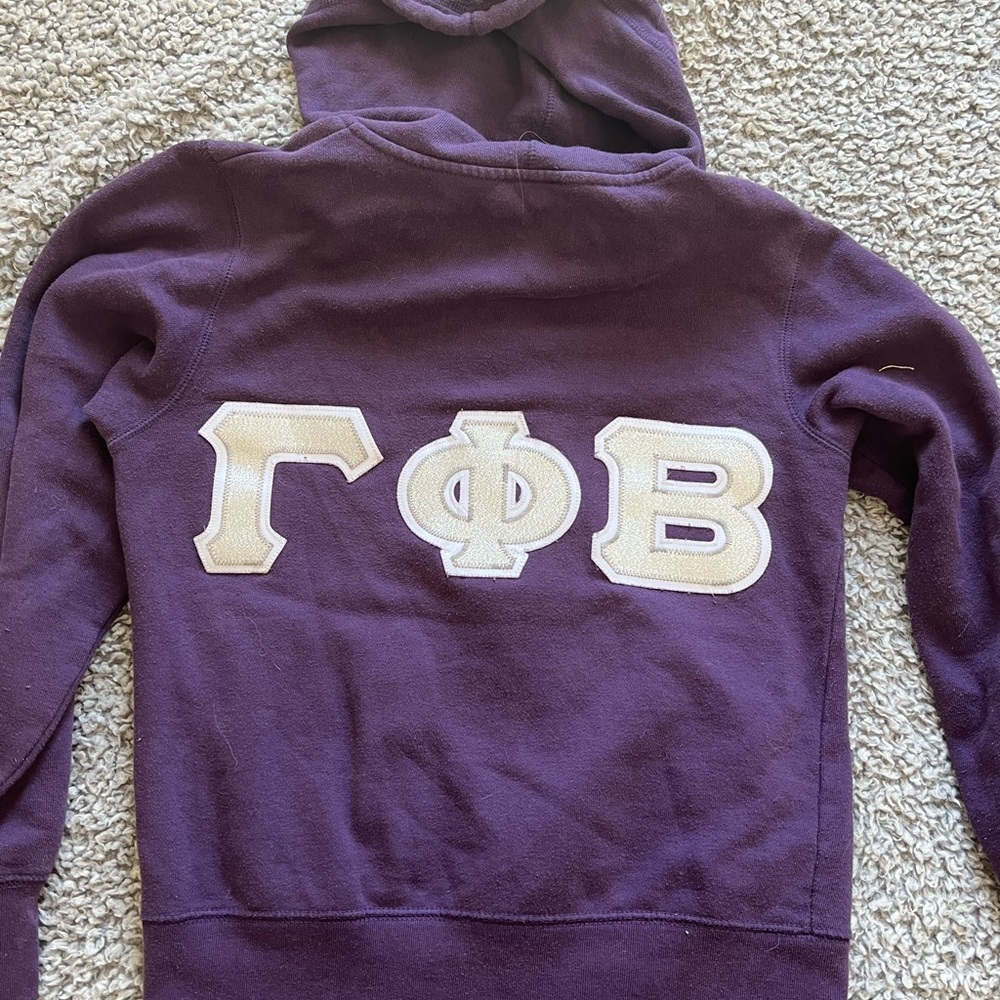 Gamma Phi Beta purple zip up